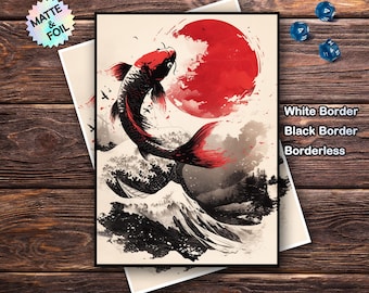 Koi Yin Yang Card Sleeve Design | TCG Printable (digital File) - Etsy