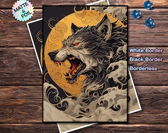 MTG Sleeves 100, MTG Card Sleeves, Werewolf Themed Themed Trading Card  Sleeve Protector, Trading Card Sleeves, Gifts for Gamers - Etsy