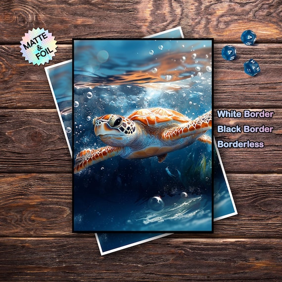 Matte Sea Turtle MTG Card Sleeves: Universal Fit, Waterproof - Etsy