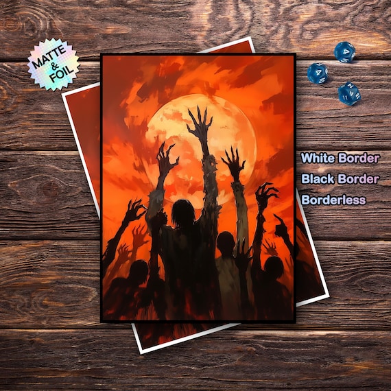 Mtg Card Sleeves, Mtg Sleeves Matte, Top Quality and Detailed Magic Card  Sleeves, Gifts for Gamers, Zombie Apocalypse Art Card Sleeves