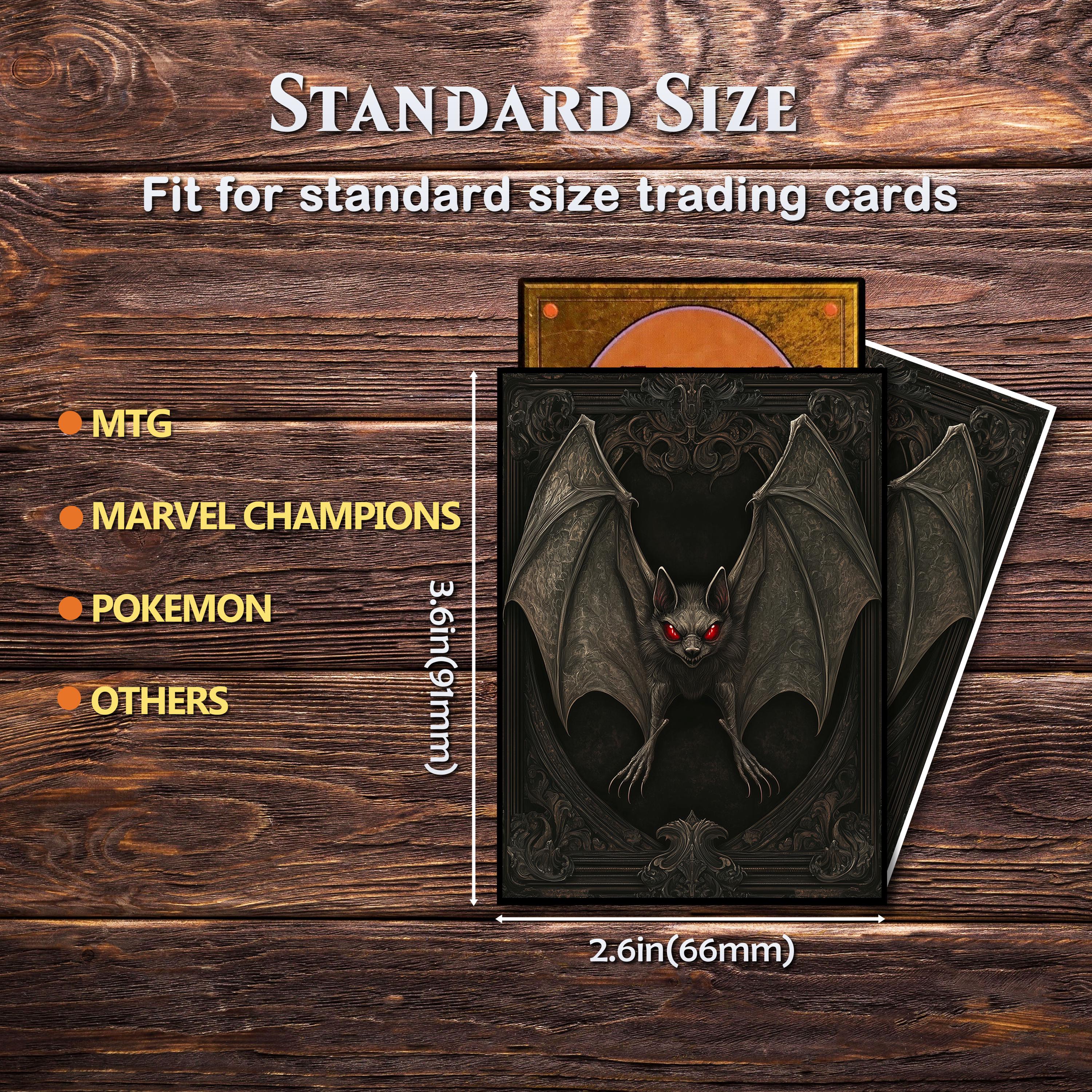 MTG Card Sleeves - Vampire Bat Style, Standard & Japanese Size, Foil or  Matte