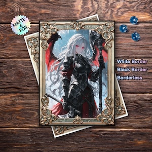 waifu card sleeves mtg 60ct 67x92mm Furina Holographic For Each sleeve features a unique artwork anime card sleeves mtg Harumi
