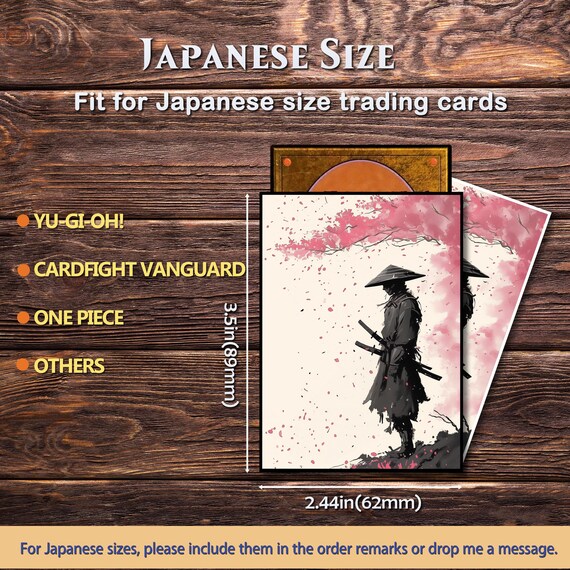 Mtg Card Sleeves, Sakura Samurai Card Sleeve, Matte or Foil Option,  Standard/japanese Size - Etsy