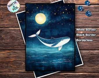 MTG-kaarthoezen - Deep Sea Whale-stijl, standaard en Japans formaat, folie of mat