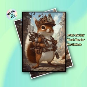 MTG-hoezen, punk-eekhoornthema-kaarthoezen, hoogwaardige en duurzame magische kaarthoezen, tcg-hoezen, cadeaus voor gamers