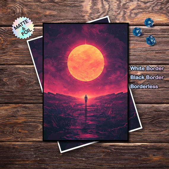 MTG Card Sleeves - Lone Sun Style, Standard & Japanese Size, Foil or Matte MTG Card Sleeves - Lone Sun Style, Standard & Japanese Size, Foil or Matte