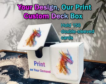 Custom Deck Box for MTG/TCG, Storage Box Fits 150+ Double Sleeved, Dice  Tray - Etsy