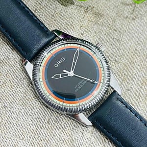 Vintage Oris Watch | ST-96 Swiss Mechanical Movement | Manual Winding Watch| Retro Sport Dial| 17Jewels | Swiss Made| Men&#39;s Wrist Watch