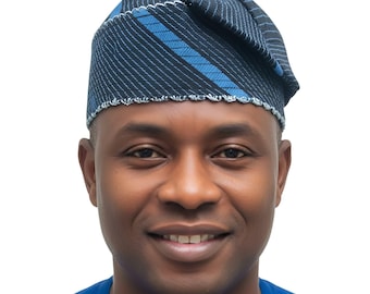 DURO Knitted Yoruba Aso Oke Fila: African Men's Traditional Gobi Cap