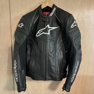 Alpinestars biker racing Leather Jacket genuine cowhide Biker leather Jacket Alpinestars Road safety black leather jacket for Riders Gift