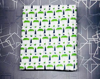Hand print umbrella fabric