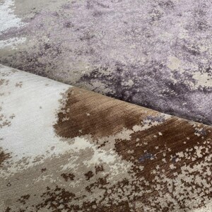 Round Hand Knotted Rug – 7 Ft Luxury Abstract Wool & Tencel Tibetan Knot Area Rug