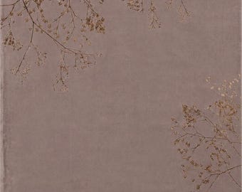 Ivory Beige Botanical Floral Rug, Hand Tufted Art Silk Rug, Luxury Organic Area Carpet, Modern Living Room Decor