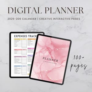 Digital Planner, Goodnotes Planner, iPad Planner, Notability Planner, Dated Digital Planner, 2025 2026 Undated Planner