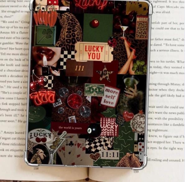 Printable Kindle Case Insert Bookworm Starter Kit Lucky Girl Aesthetic ...