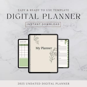 Digital Planner, Goodnotes Planner, iPad Planner, Notability Planner, Dated Digital Planner, 2025 2026 Undated Planner