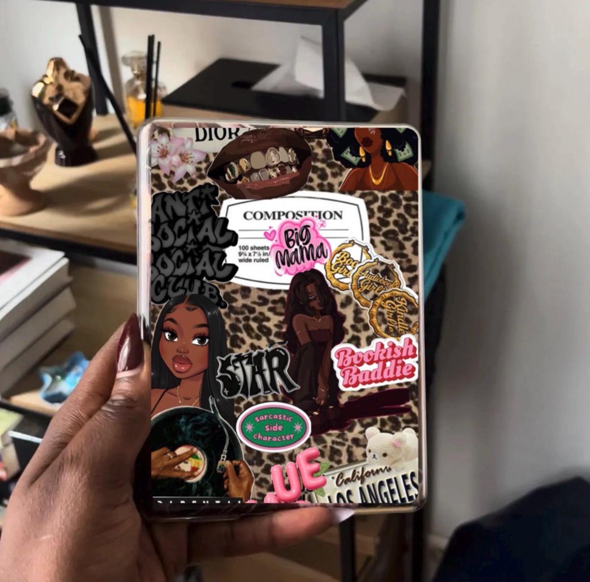 Printable Kindle Case Insert Bookworm Starter Kit Black Girl Aesthetic ...