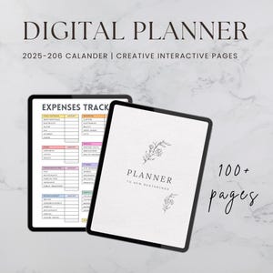 Digital Planner, Goodnotes Planner, iPad Planner, Notability Planner, Dated Digital Planner, 2025 2026 Undated Planner