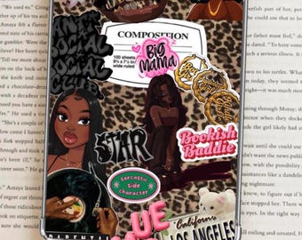 Printable Kindle Case Insert Bookworm Starter Kit Black Girl Aesthetic ...