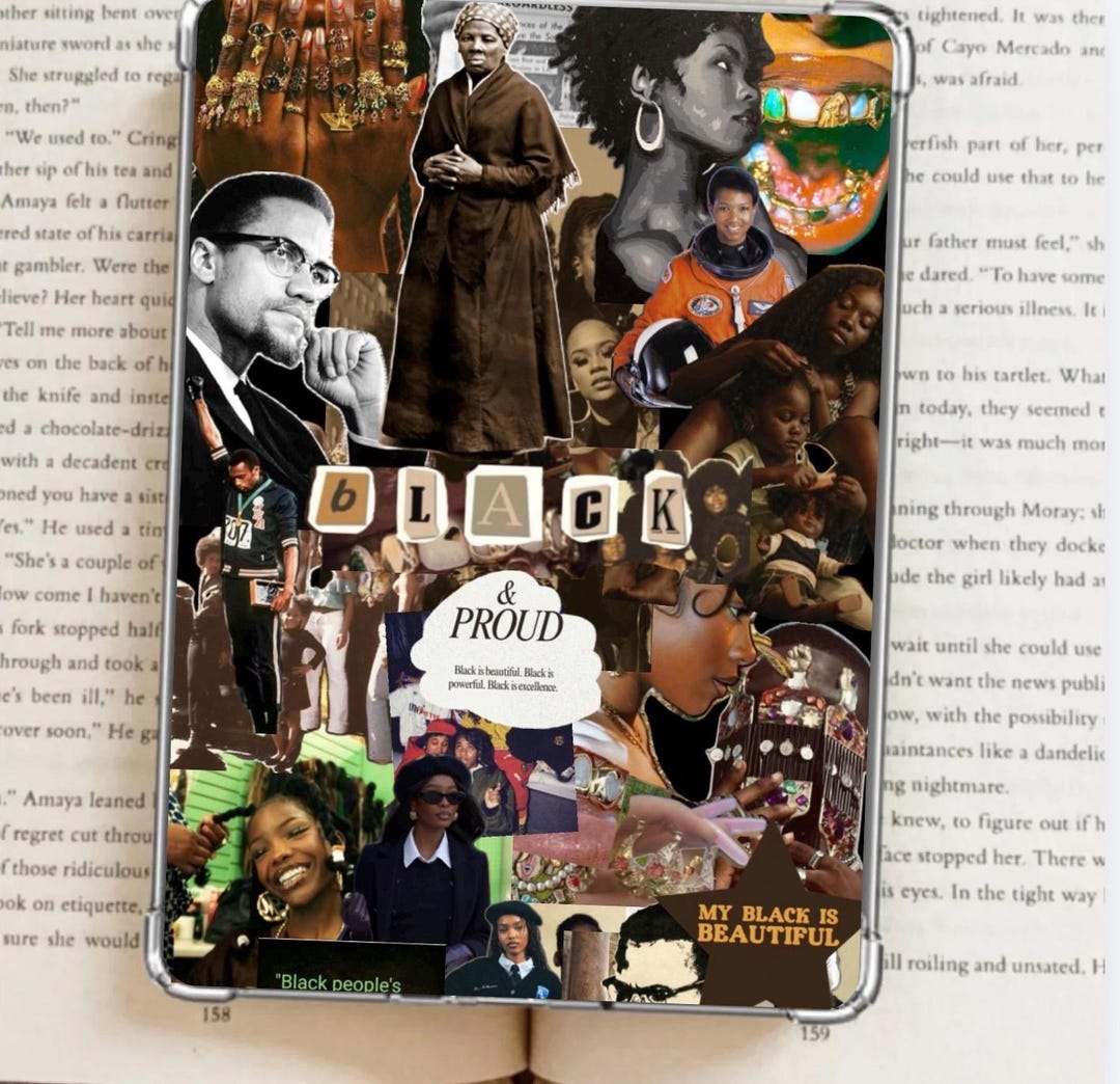 Printable Kindle Case Insert Bookworm Starter Kit Black Girl Aesthetic ...