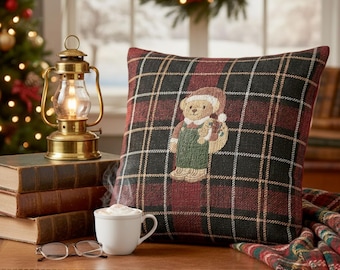 ラルフローレン ヴィンテージ ポロベア ファブリック クッションカバー