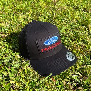 Ford Racing Trucker Hat | Embroidered Logo Snapback Cap
