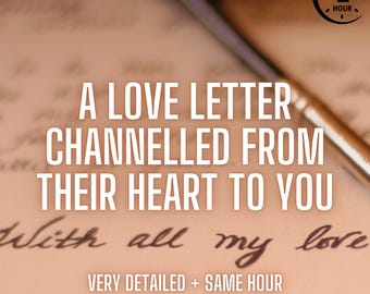 Liebesbrief von ihrem Herzen an Sie - Same Hour Psychic Reading, Zwillingsflammen Nachricht, Liebesreading, Seelenpartner Brief