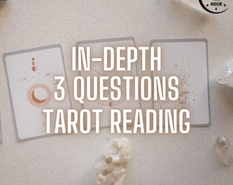 3 Fragen Tarot Legung | Same Hour Psychic Reading | Ausführliche hellsichtige Antworten