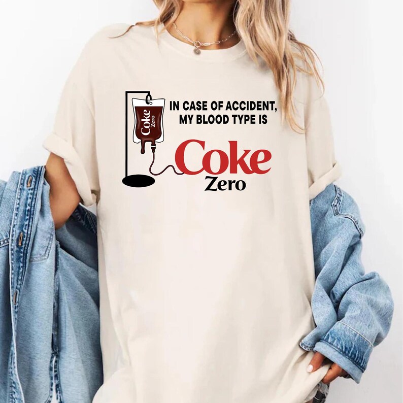 Blood Type is Coke Zero PNG - Funny Soda Addict Sublimation - in Case ...