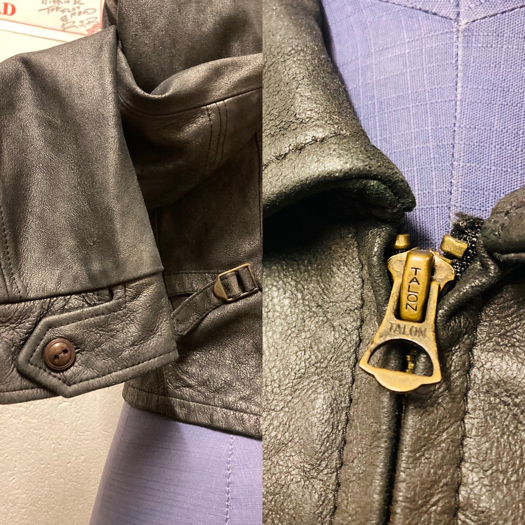 Levis Vintage Clothing LVC 1930's ladies leather jacket new M please  read