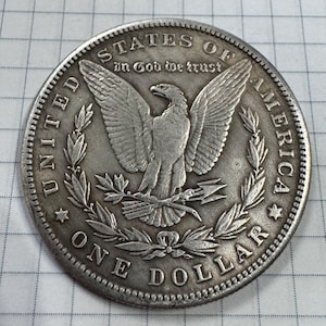 Coin 1 Dollar 1883 Morgan United States. USA Vintage Coin. Numismatic Gift