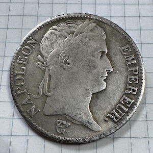 Coin 5 Francs 1807 France, Emperor Napoleon. Numismatic Gift