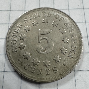 Münze 5 Cents 1878 USA. USA Vintage Münze. Numismatisches Geschenk