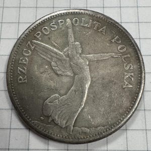 Coin 5 zlotych 1930 Poland. Vintage Coin. Numismatic Gift