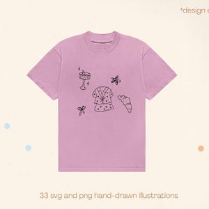 Hand Drawn Pajama Party Clipart Bundle – Sleepover Doodle PNG SVG ...