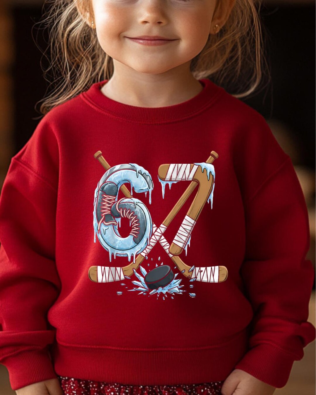 Hockey Six Seven Drip Shirt, 67 Hockey Shirt, Game Day Tee, Six Seven ...