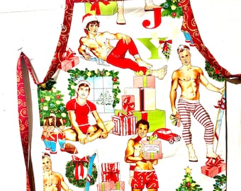 HOLIDAY HUNKS APRON