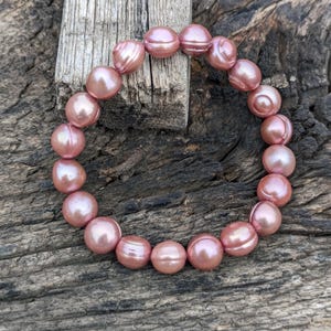 Freshwater Pearl Bracelet • Real Pearl Jewelry • Handmade Bracelet for Women • June Birthstone Gift • Boho Bridal Bracelet For Her