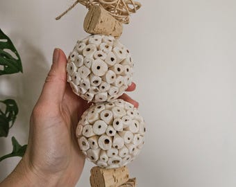 Sola & cork | handmade parrot toy