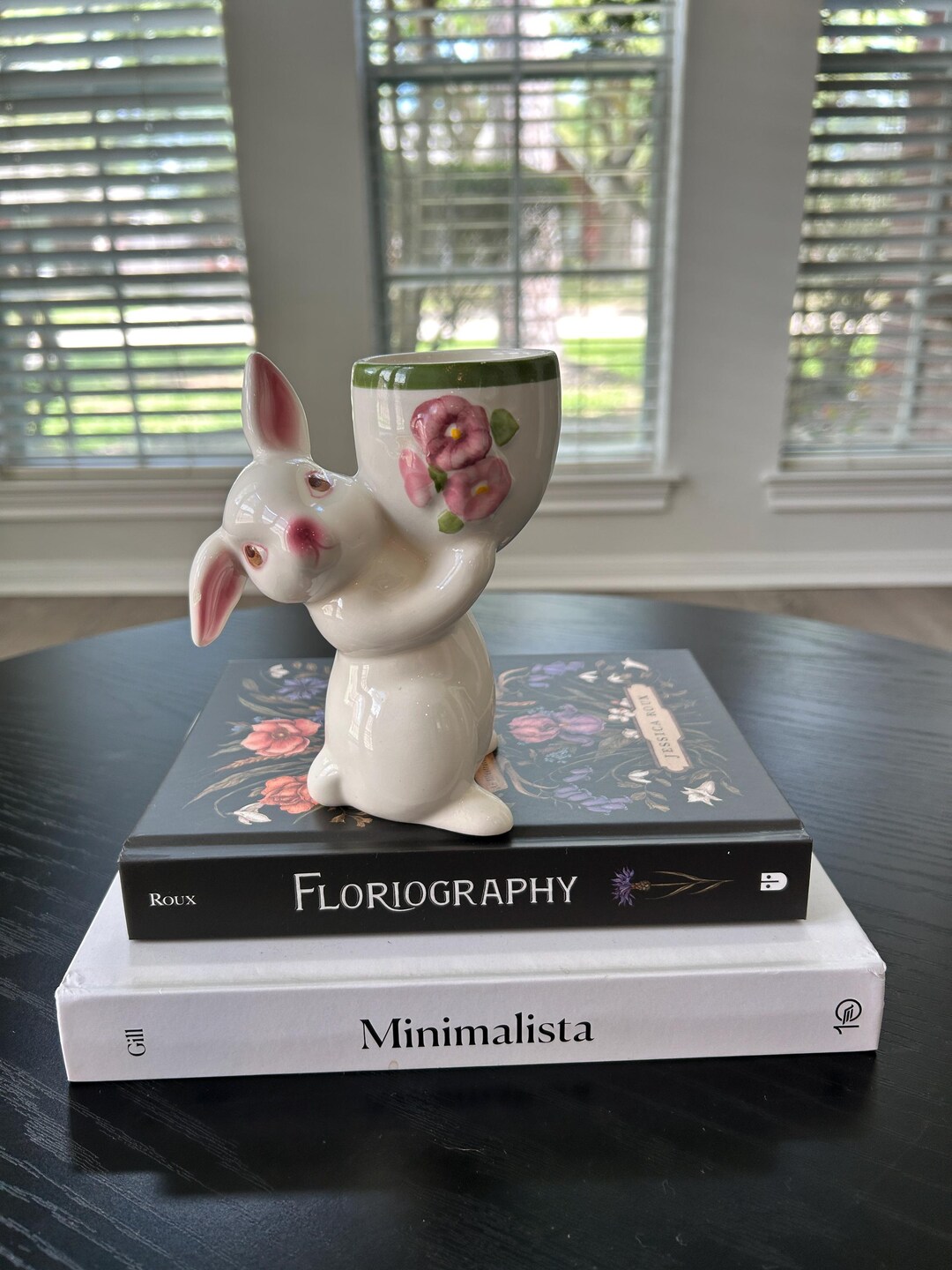 1981 Avon Ceramic Bunny Planter • Vintage Easter Rabbit Figurine ...