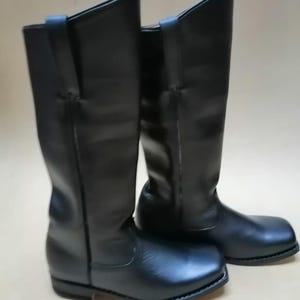 Civil War Cavalry Boots – 1860s Military Reproduction | Handmade Leather | Custom Fit |Historical Reenactment Footwear Size 5 to 16US UK, EU