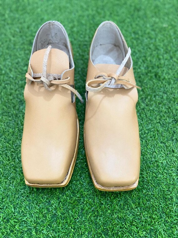 Handmade 17th Century Leather Shoes: Renaissance, LARP  display picture 2
