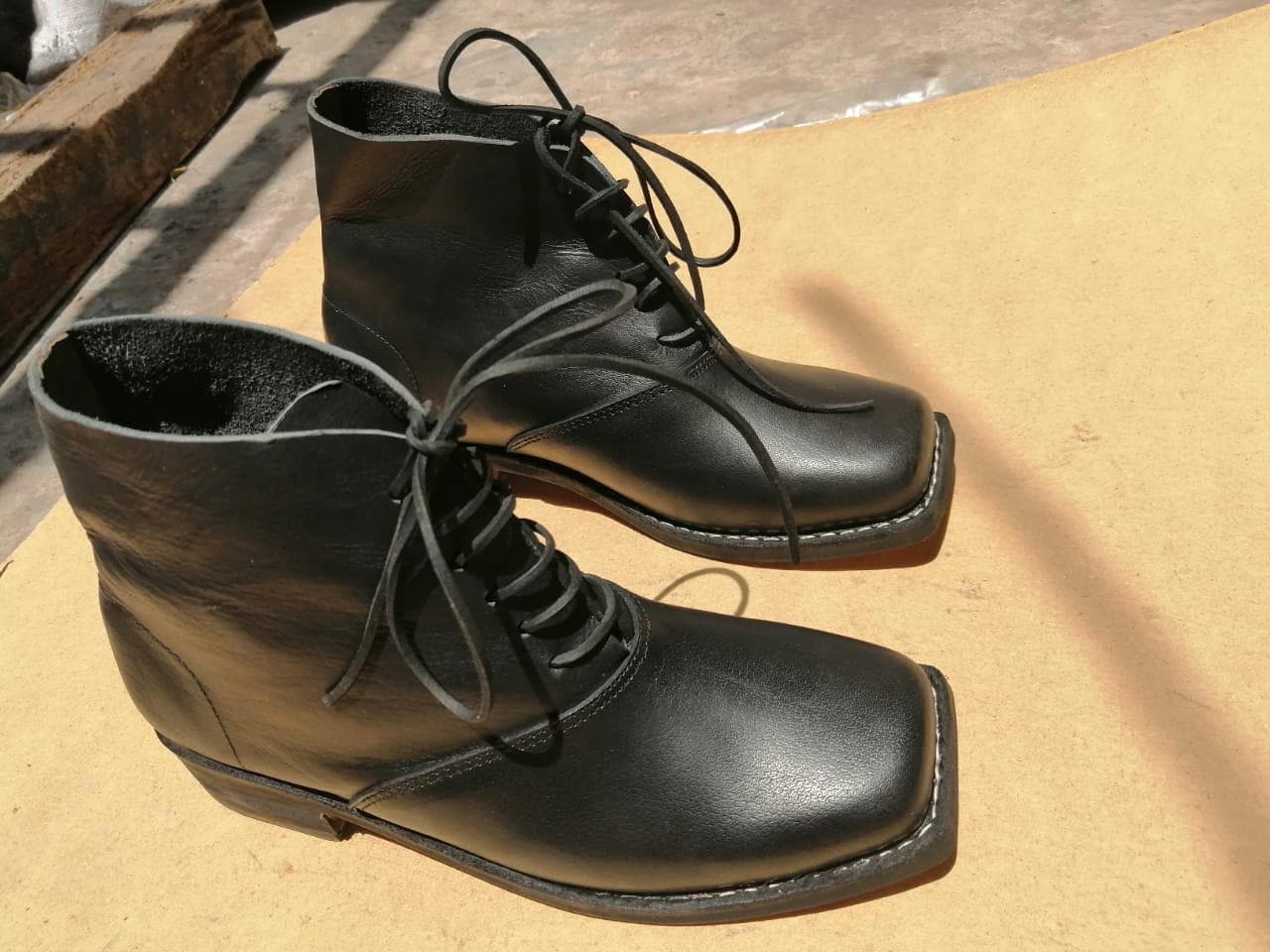 Jefferson Davis Historical Boots: 1801 Brogan Style, Smooth
