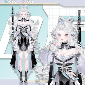 Vtuber Model | Premade Vtuber Model | Live2D Model | Fully Rigged | Ready to use