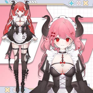 Vtuber Model | Premade Vtuber Model | Live2D Model | Fully Rigged | Ready to use