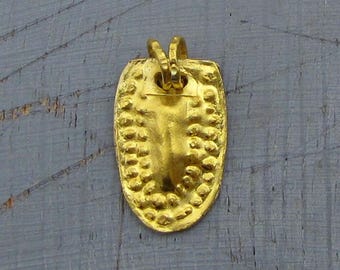 Solid 24kt Gold Handmade Pendant