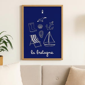 Póster de Bretaña - Decoración de interiores: salón, dormitorio, cocina
