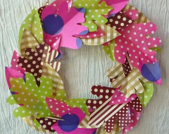 Polka-Dot-Palooza Paper Wreath