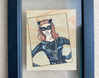Catwoman Original Framed Artwork