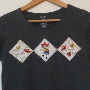 Ladies Little Cowgirl T-Shirt Grey